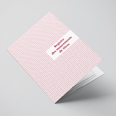 Brochure registre des mouvements de titres